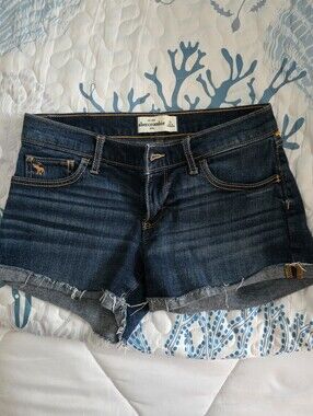 Abercrombie kids Dark Blue Denim Shorts